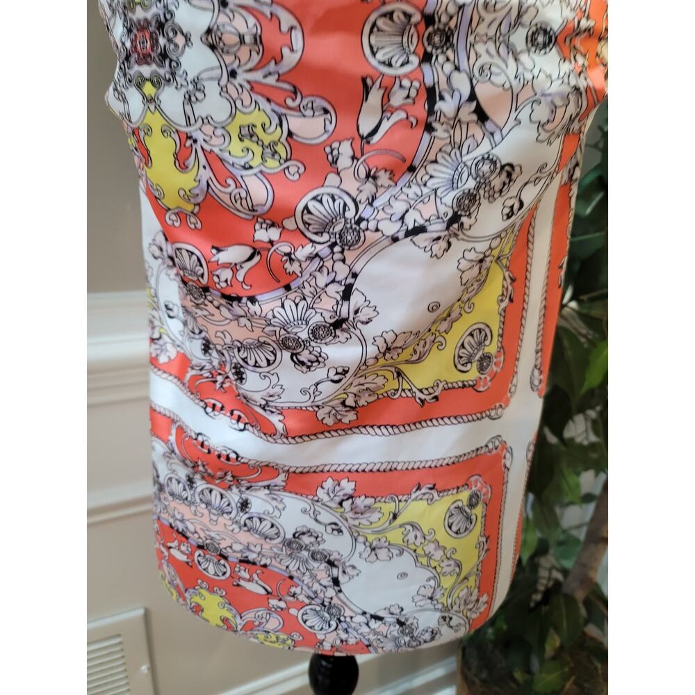 Cache Cami Tank Top Women's SZ XS Multicolor Floral Cowl Neck Spaghetti Strap - Picture 7 of 11